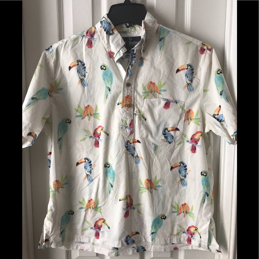 MENS SHIRT THE NUTTER BIRD THEME
SZ MEDIUM
